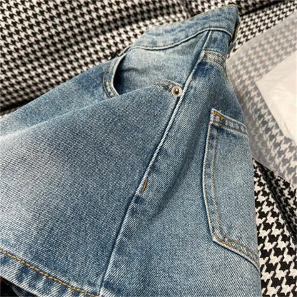 Denim Shorts For Women Designer Letter Badge Pants Fashion High Waist Woman Short Pant Hip hop Streetwear Jeans