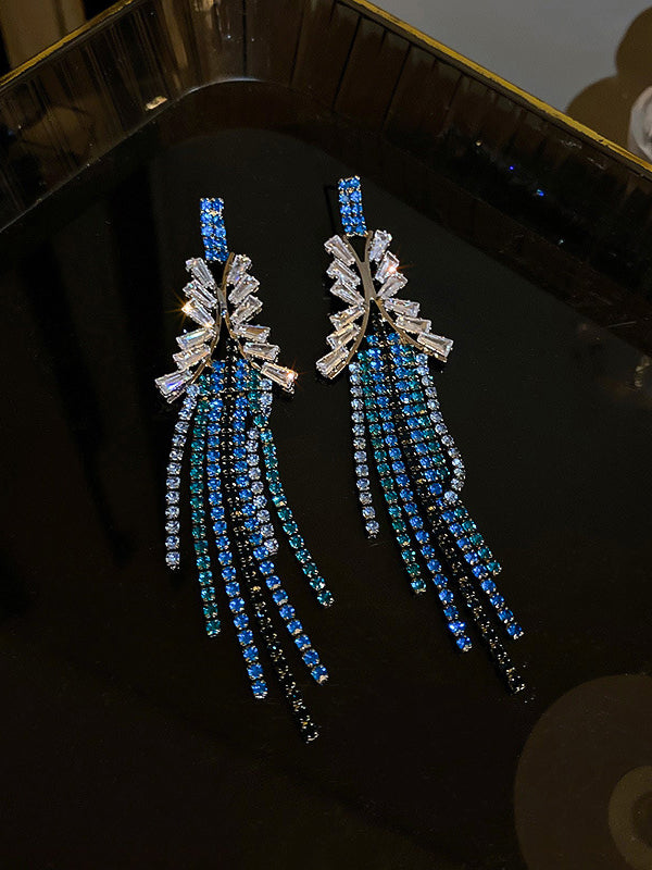 xakxx Urban Blue Tasseled Earring