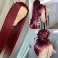 40 Inch Colored Brazilian Highlight Lace Front Wigs Straight Simulation Human Hair Wigs Ombre Honey Blonde Lace Frontal Wig For Black Women