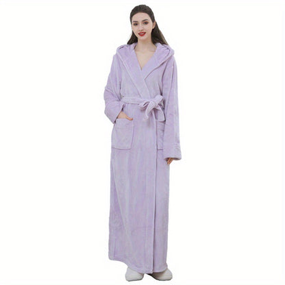 Soft and Warm Flannel Robe for Women and Men - Extra Long and Thick for Cozy Winter Nights - Available in Various Sizes