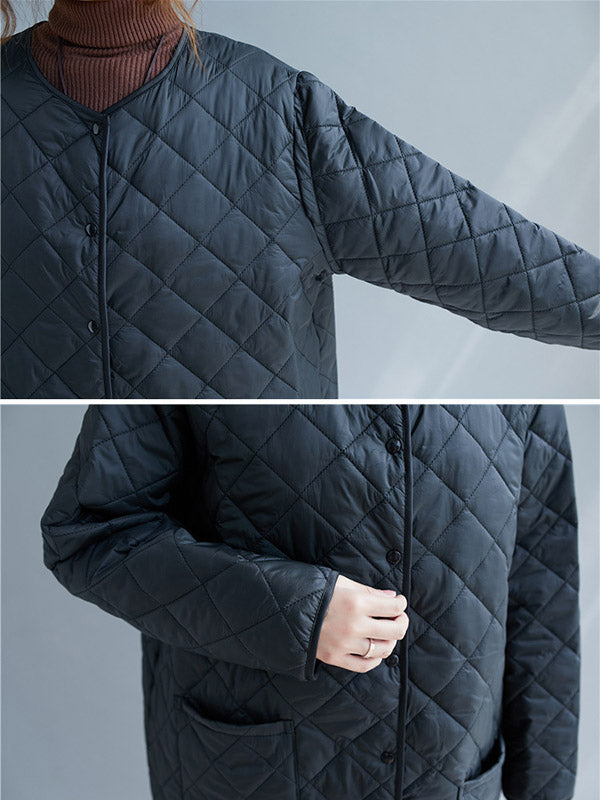 xakxx Original Solid Warm Thin Coat