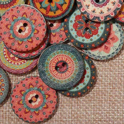 xakxx About 100Pcs Multi-Color Round Buttons