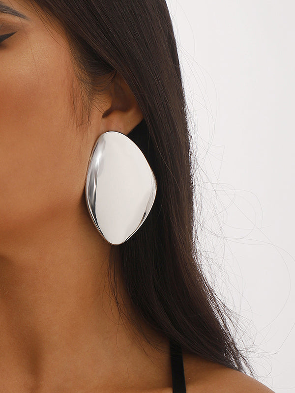 xakxx Geometric Solid Color Drop Earrings