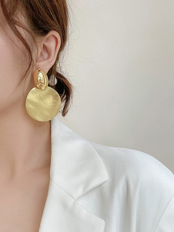 xakxx Geometric Solid Color Earrings Accessories