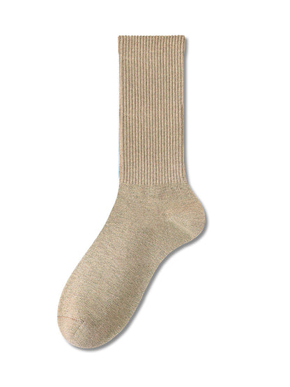 xakxx Pleated Solid Color Socks