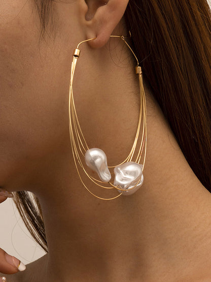 xakxx Normcore Tasseled Pearl Ear-Ring