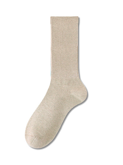 xakxx Pleated Solid Color Socks