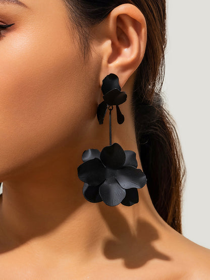 xakxx Flower Shape Drop Earrings Earrings Accessories