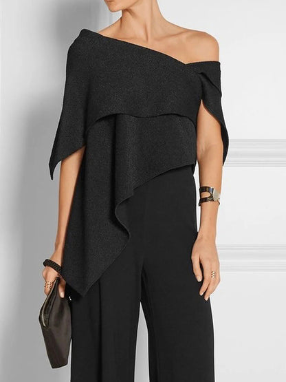 xakxx Urban Asymmetric One Shoulder Tunic Top