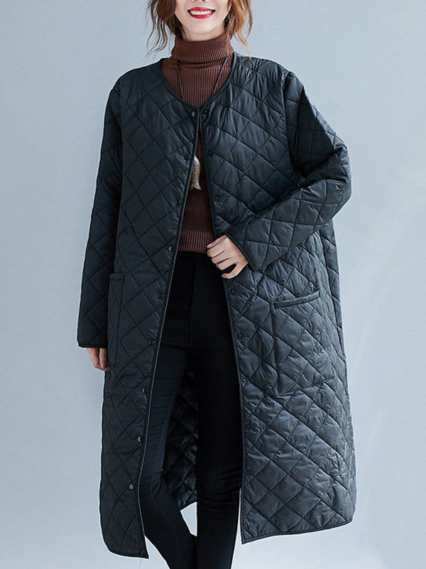 xakxx Original Solid Warm Thin Coat