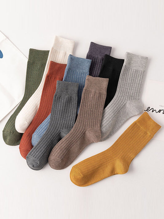 xakxx Casual Simple 10 Colors Socks