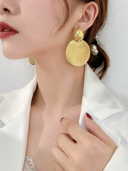 xakxx Geometric Solid Color Earrings Accessories