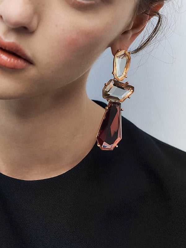 xakxx Geometric Drop Earrings