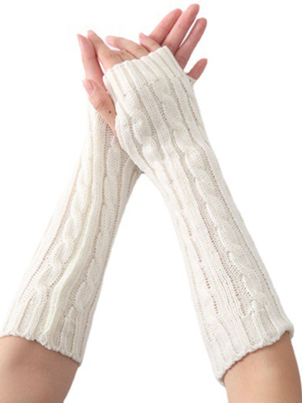 xakxx Jacquard 5 Colors Knitting Sleevelet