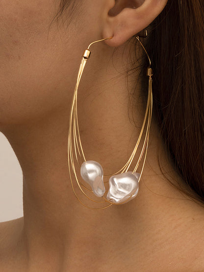 xakxx Normcore Tasseled Pearl Ear-Ring