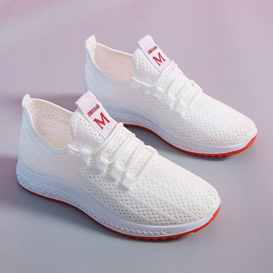 xakxx Old Beijing Cloth Shoes  New Korean Style Women's Running Sneaker Internet Celebrity Lightweight Casual Mesh Surface Shoes Soft Bottom Pumps