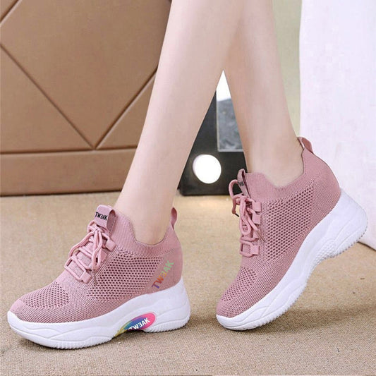 xakxx New Spring Summer Women's Shoes Mesh Shoes Breathable Versatile Casual Women's White Shoes Travel Sneakers Women's Sports Travel