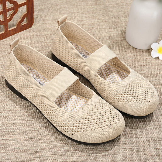 xakxx Women's Shoes Summer New Casual Women's Shoes Soft Bottom Breathable Stylish Mom Shoes Old Beijing Cloth Shoes Women's Factory Delivery