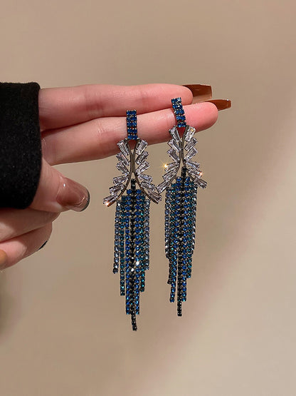 xakxx Urban Blue Tasseled Earring