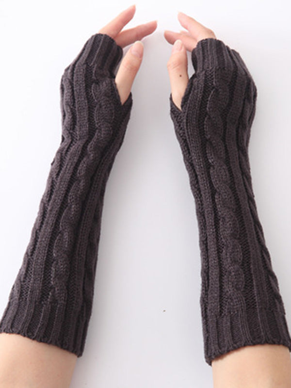 xakxx Jacquard 5 Colors Knitting Sleevelet