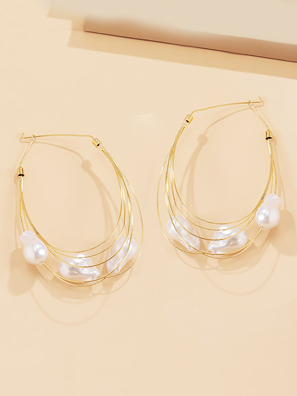 xakxx Normcore Tasseled Pearl Ear-Ring