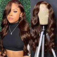 Brazilian Burgundy Red Colored Deep Wave Lace Frontal Wig HD Transparent lace front Wig Human Hair For Women Synthetic Lace Closure Wig