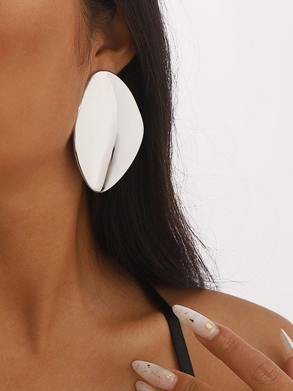 xakxx Geometric Solid Color Drop Earrings