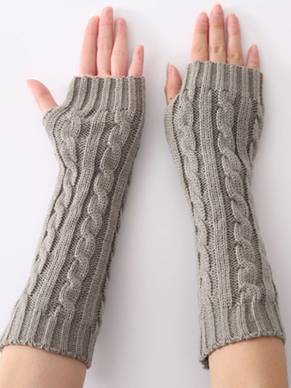 xakxx Jacquard 5 Colors Knitting Sleevelet