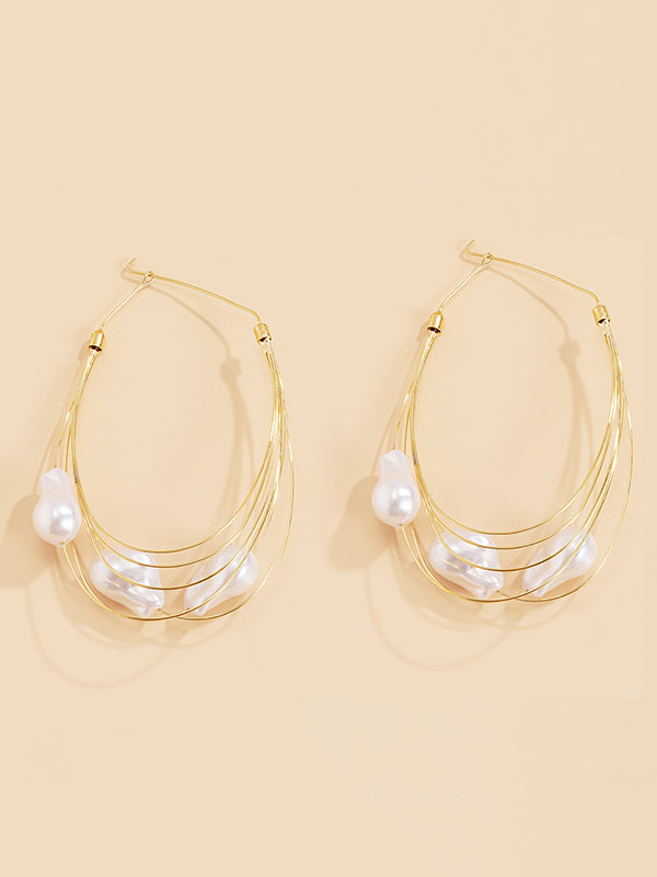 xakxx Normcore Tasseled Pearl Ear-Ring