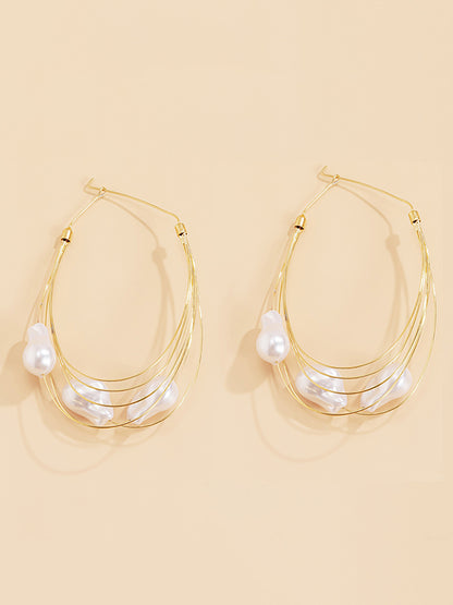 xakxx Normcore Tasseled Pearl Ear-Ring