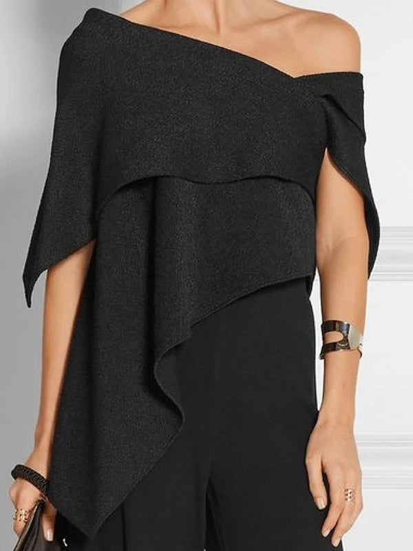 xakxx Urban Asymmetric One Shoulder Tunic Top