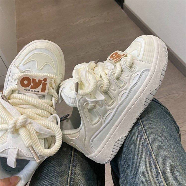 xakxx Lolita Shoes Women Sneakers Sweet Kawaii Pink Fashion Student High Top Sports White Platform Cute College Loli Running