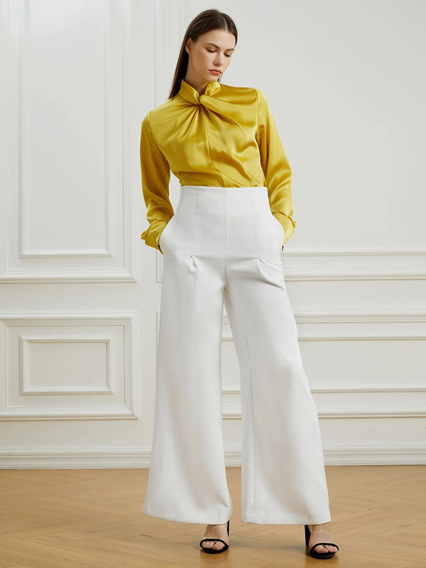 xakxx Urban White Wide Leg Pants