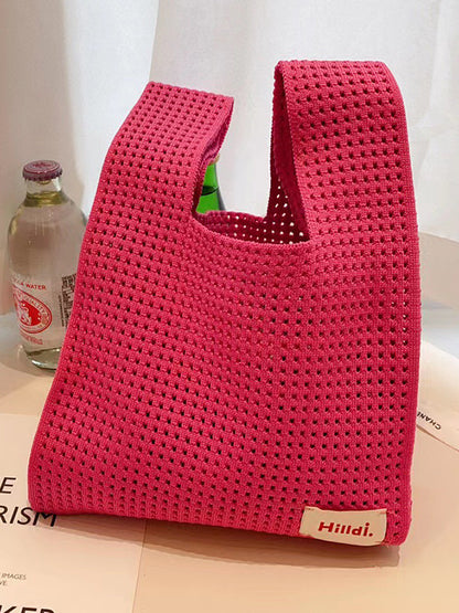 xakxx Korean-Style Hollow Bags Woven Handbag