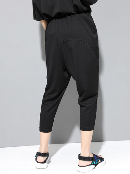 xakxx Loose Split-Joint Harem Pants