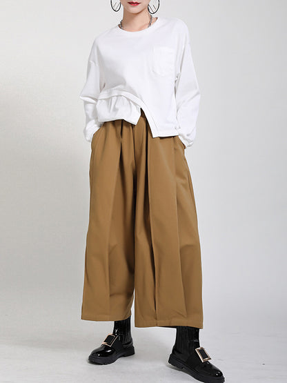 xakxx Original 3 Colors Simple Casual Wide-Leg Pants