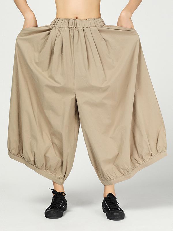 xakxx Vintage Ramie Cotton Wide Leg Pants