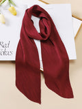 xakxx Casual Pleated Solid Color Shawl&Scarf