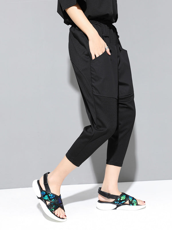 xakxx Loose Split-Joint Harem Pants