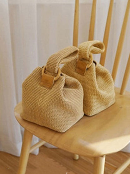 xakxx Casual Simple Weave Handbag