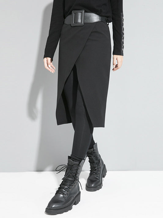 xakxx False Two Solid Split-Joint Culotte