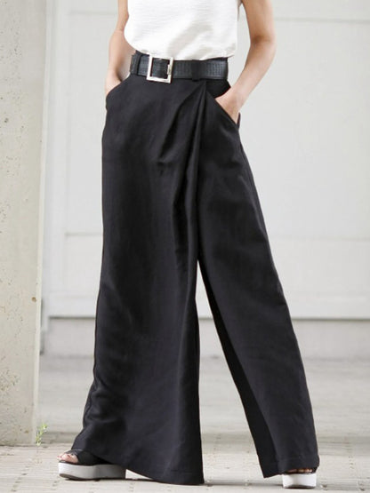 xakxx Original Simple Loose Solid Color Wide Leg Pants