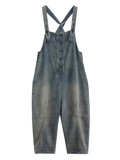 xakxx Original Solid Elasticity Denim Jumpsuits