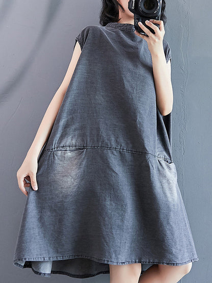 xakxx Original Split-Joint With Pocket Denim Dress