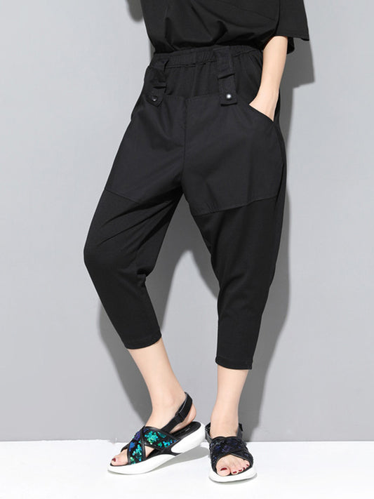 xakxx Loose Split-Joint Harem Pants