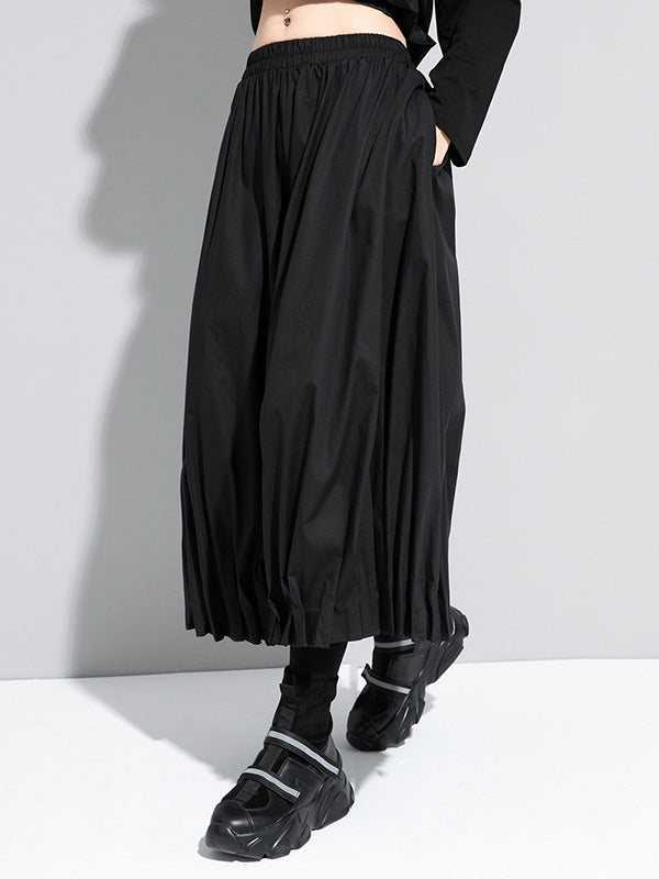 xakxx Cool Loose Ruffled Wide Leg Pants