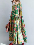 xakxx National Style Flower Printed Long Dress