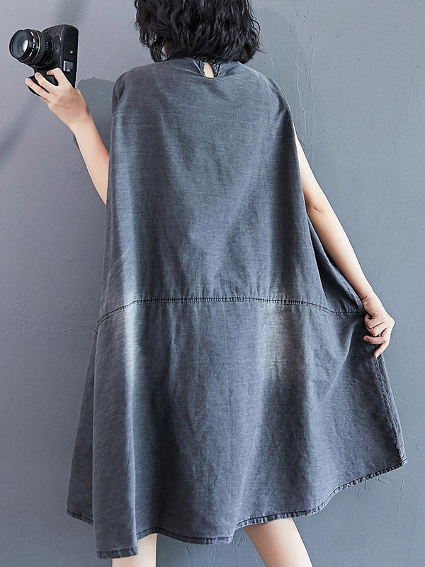 xakxx Original Split-Joint With Pocket Denim Dress