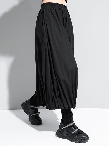 xakxx Cool Loose Ruffled Wide Leg Pants