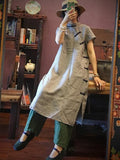 xakxx National Linen Original Button Dress